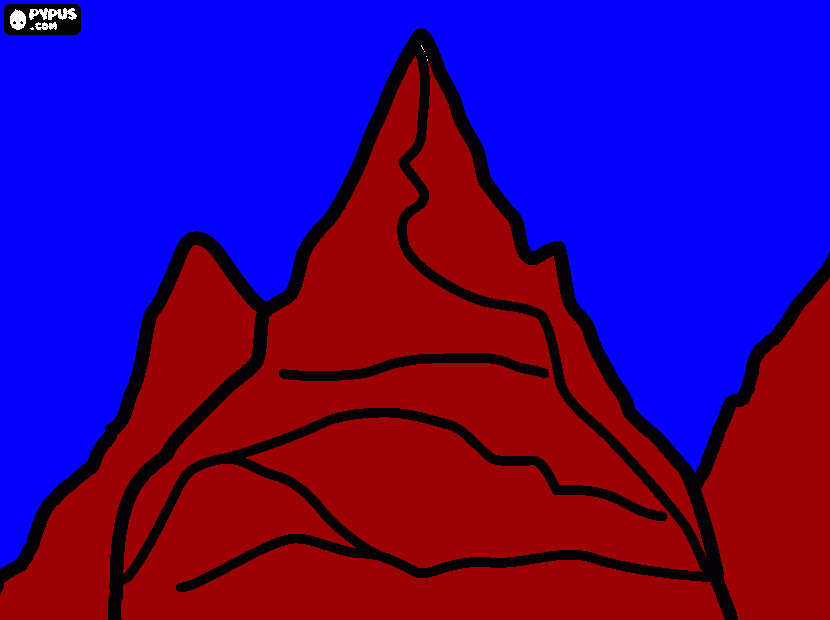 peak mounation coloring page
