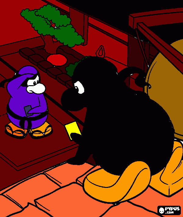 penguino! coloring page
