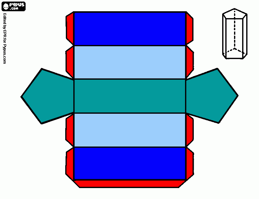 pentagonal prism coloring page