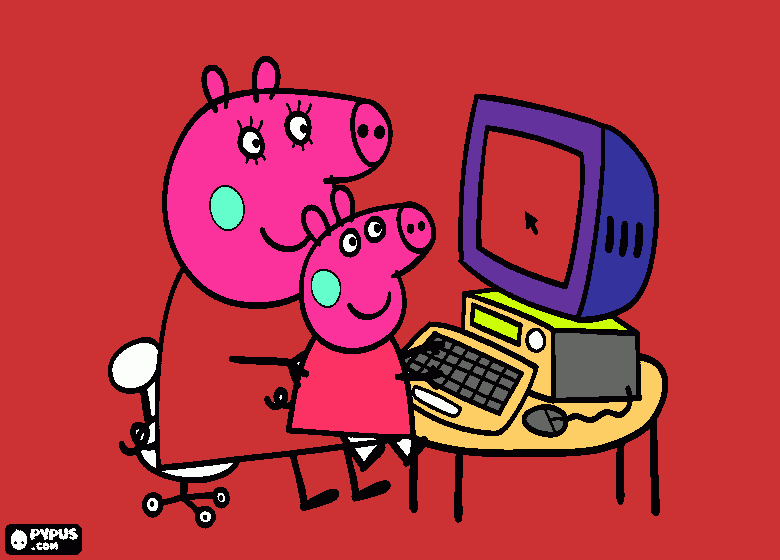 Peppa Pig coloring page