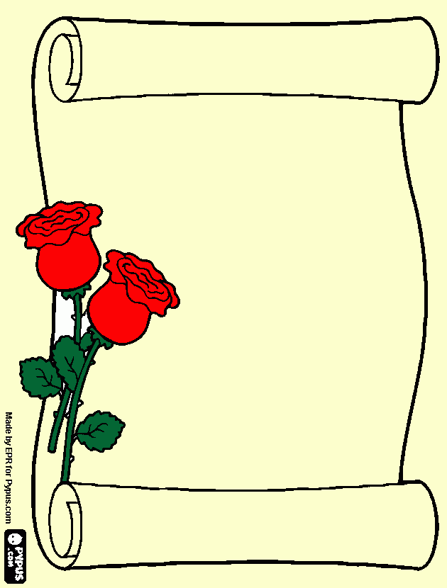 pergamena coloring page