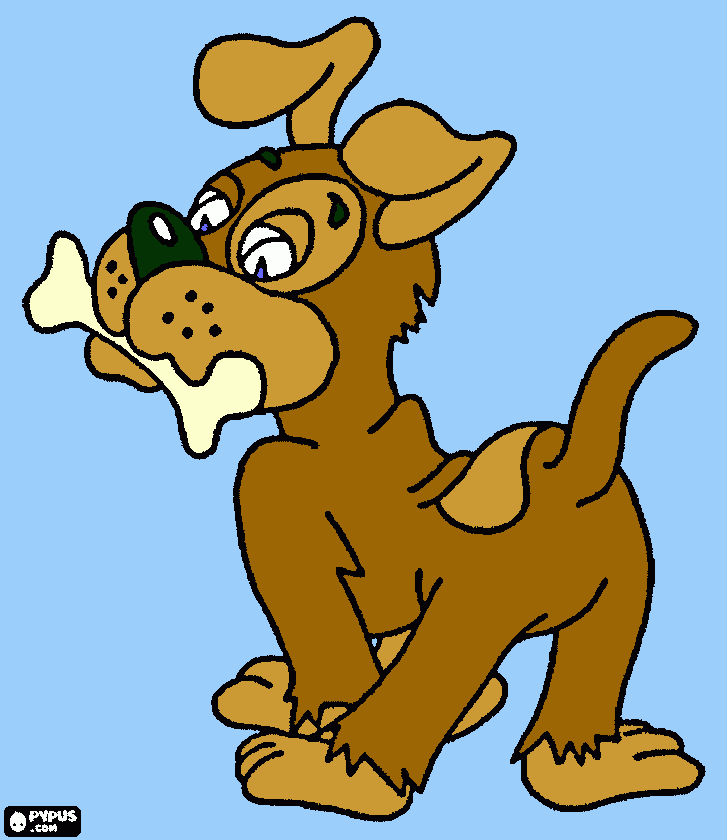 perro coloring page