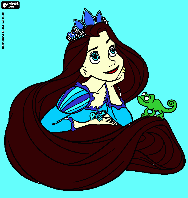 perunzel coloring page