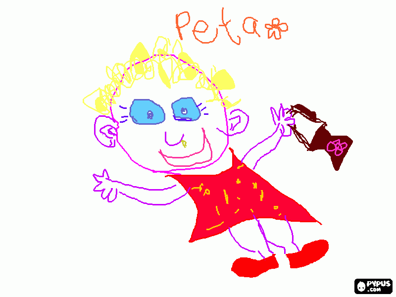 Peta coloring page