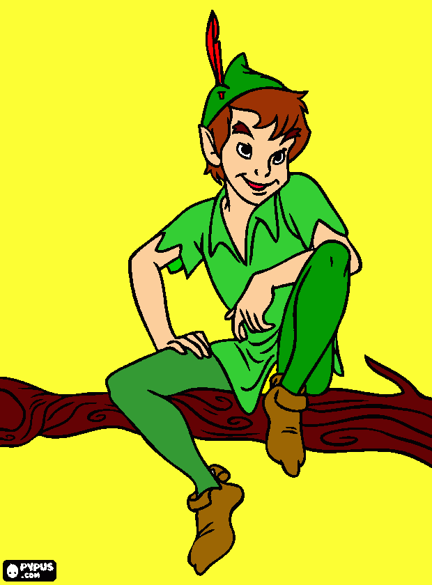 Peter pan  coloring page