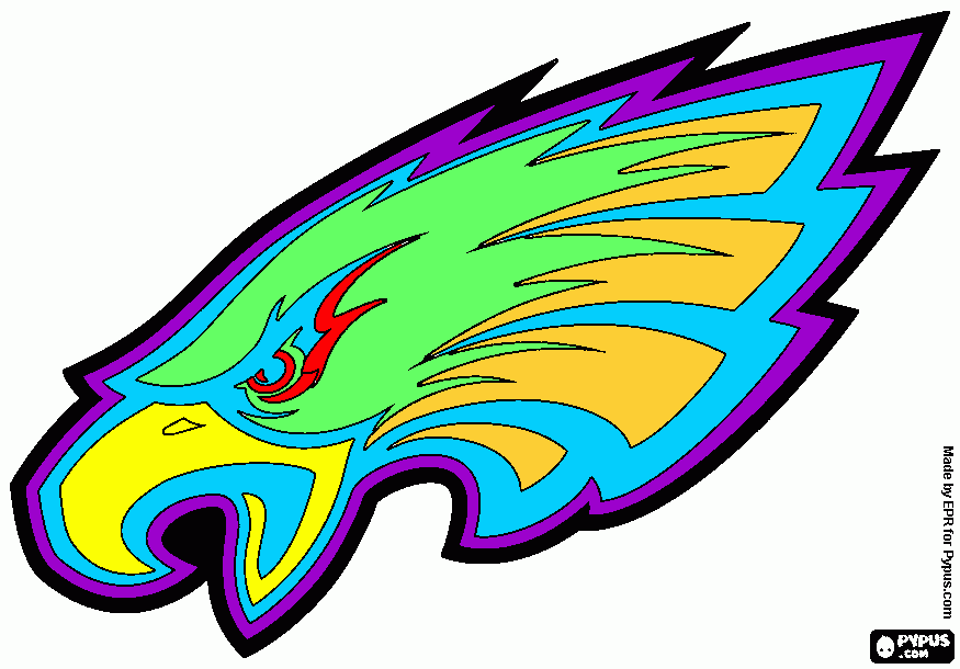 philadelphia eagles coloring page