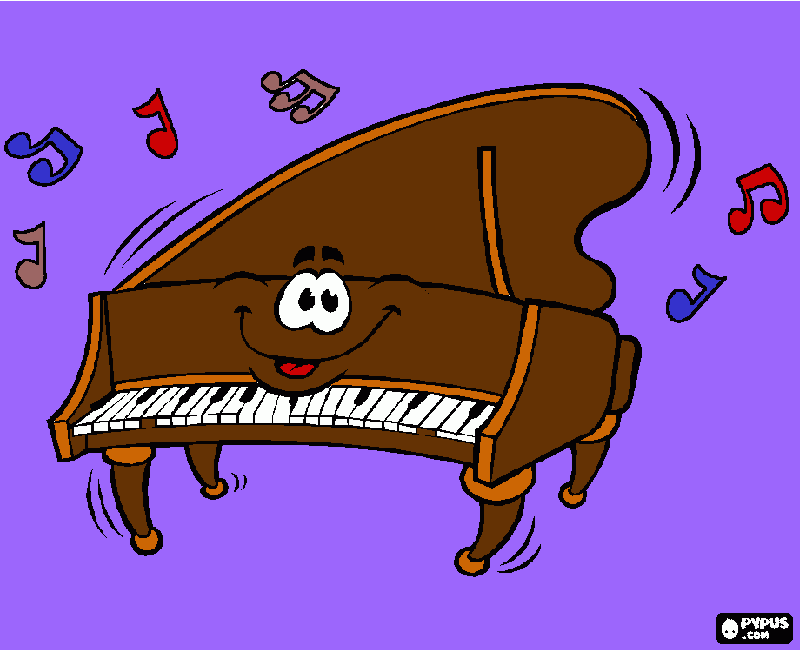 Piano Coloring Page coloring page