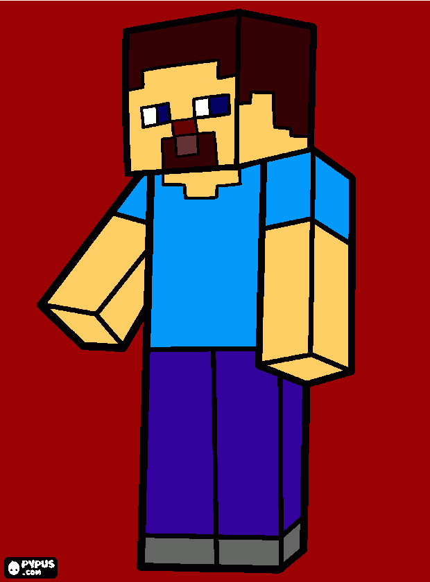 picture Steve coloring page