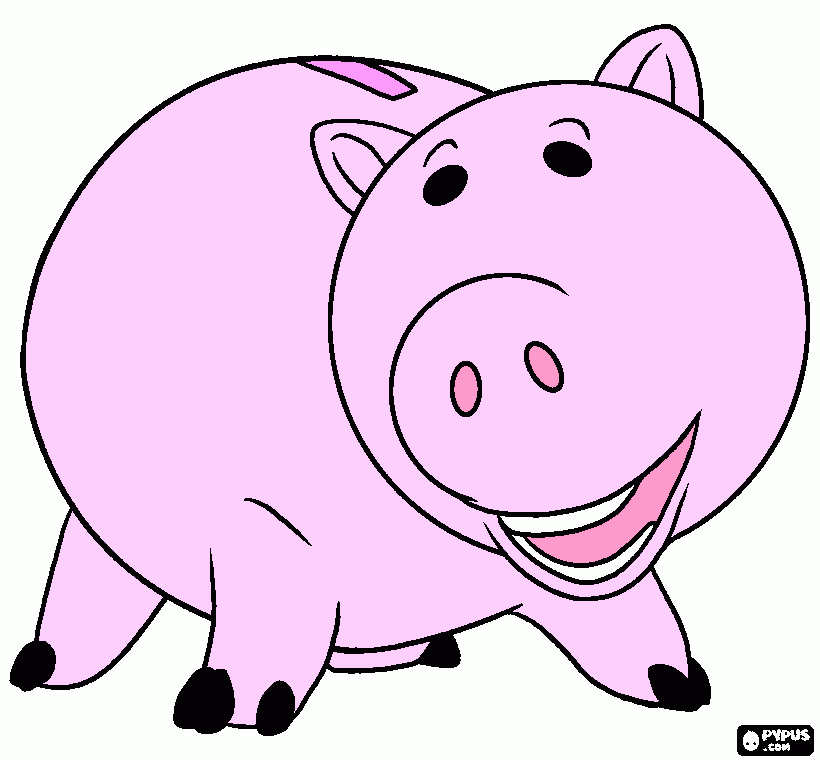 piggy! coloring page