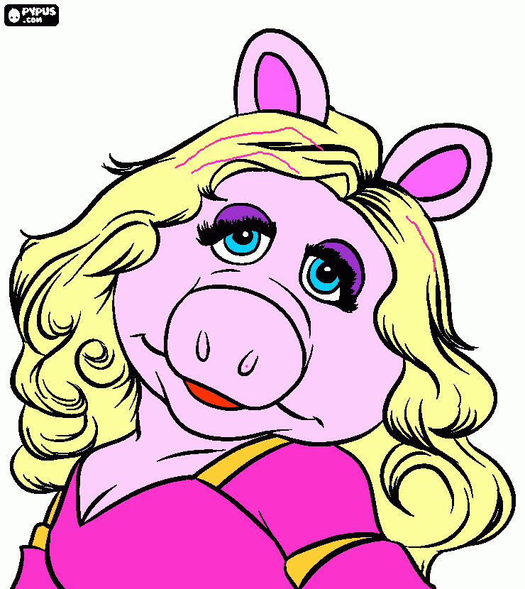 Pigi coloring page