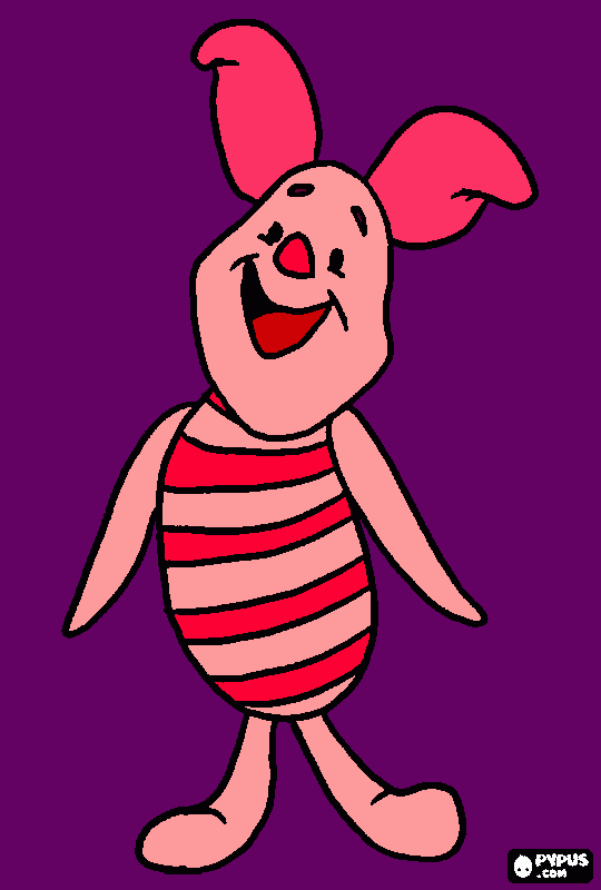Piglet coloring page