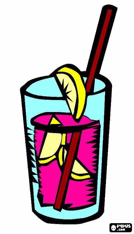 pink lemonade coloring page