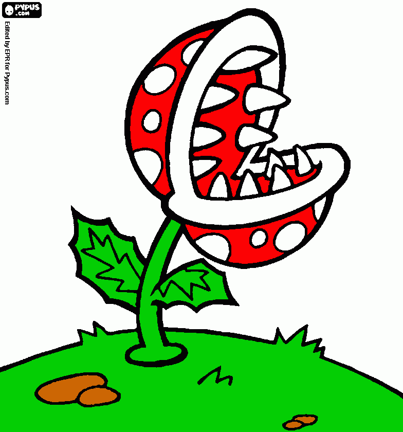 piranhs coloring page
