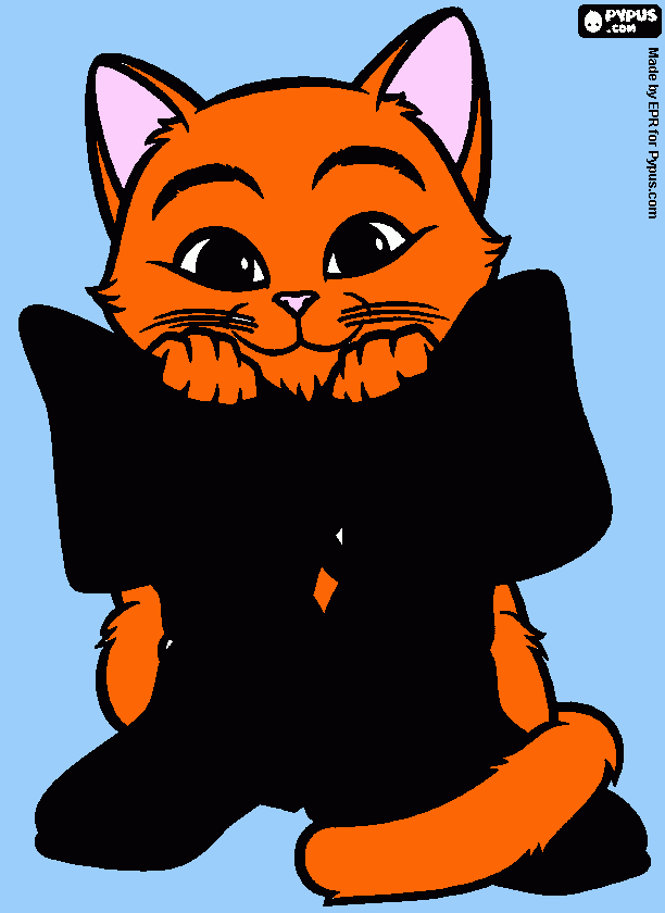 Pisicuta coloring page