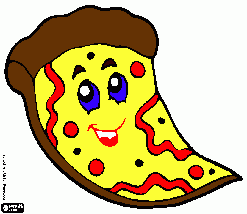 PIZZA!!!!!!!!!!!!!!!!!!!!!!!!!!!!!!!!!!1 coloring page