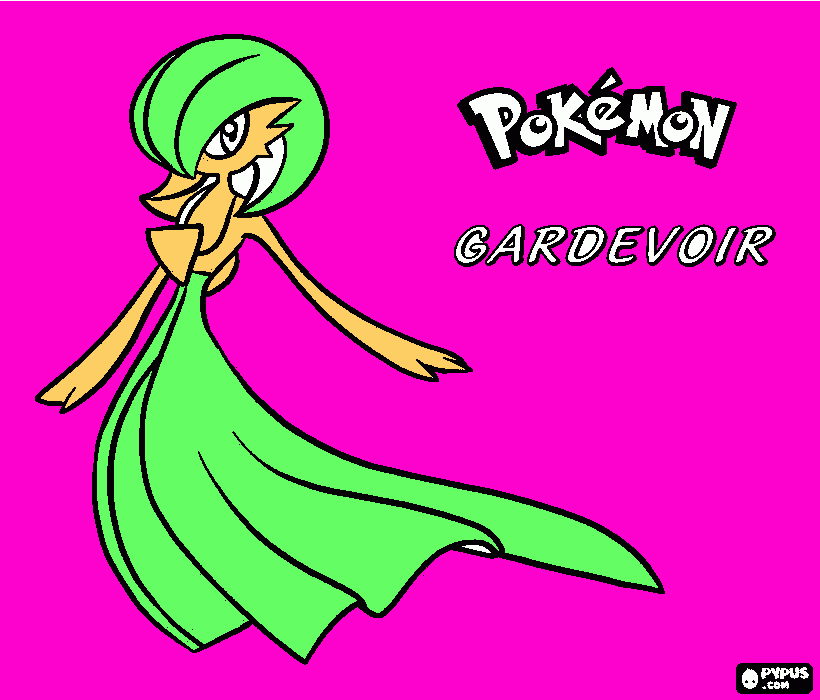 pkemon gardevoir coloring page