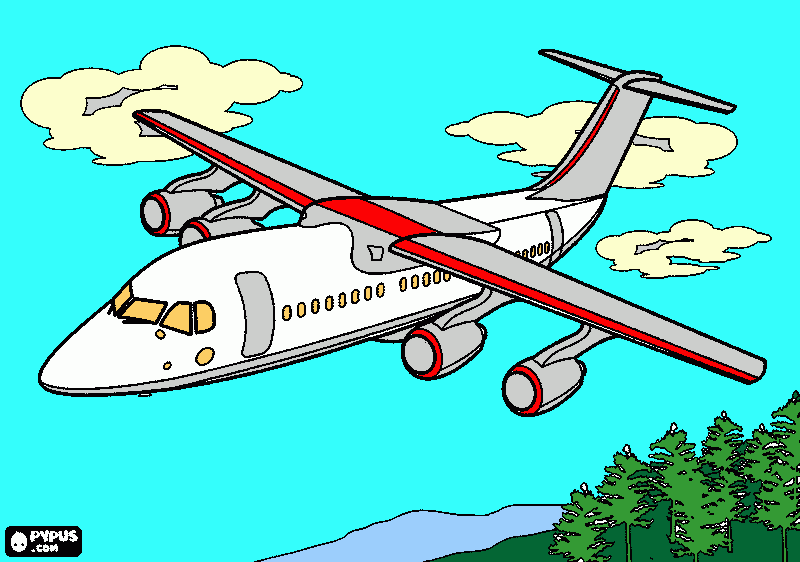 planes coloring page