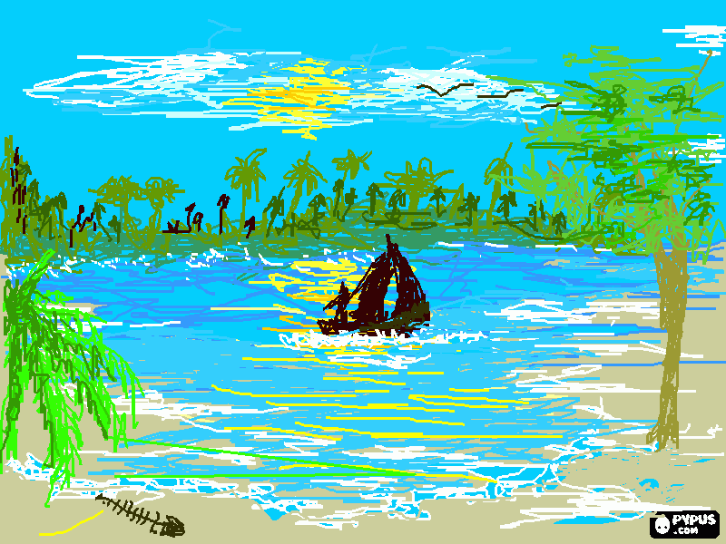 playas de cuba coloring page