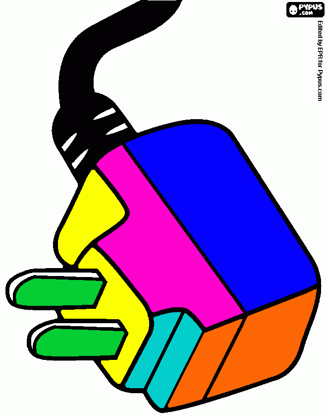 plug coloring page