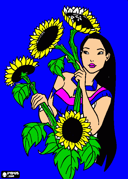 pocahontas coloring page