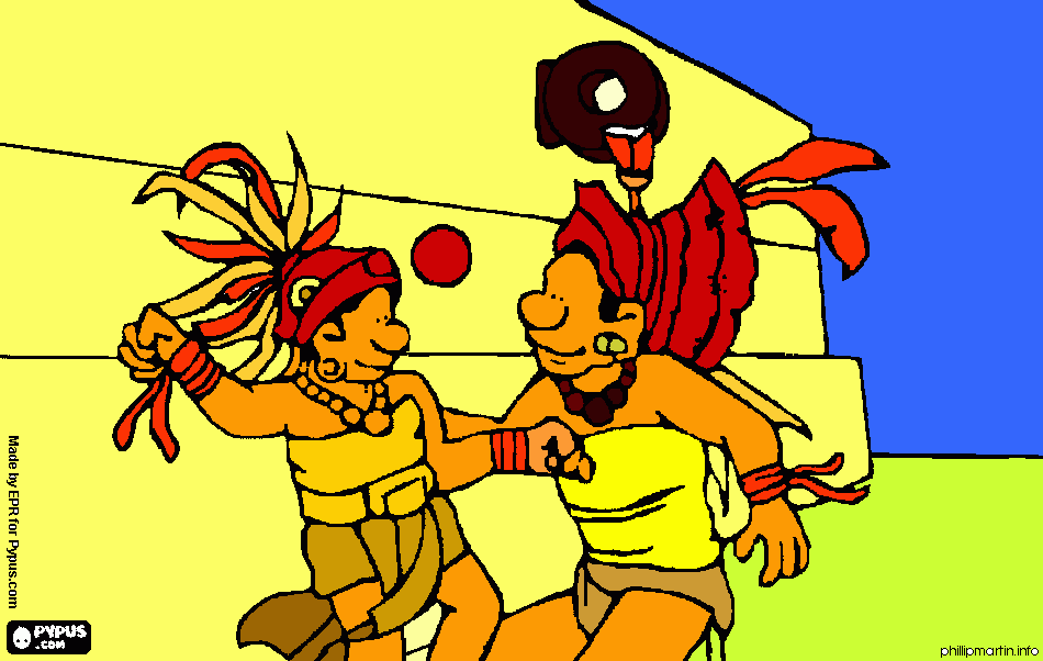 pok ta pok coloring page