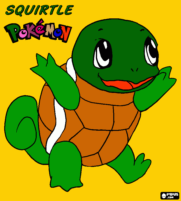 pokemon squirtle coloring page