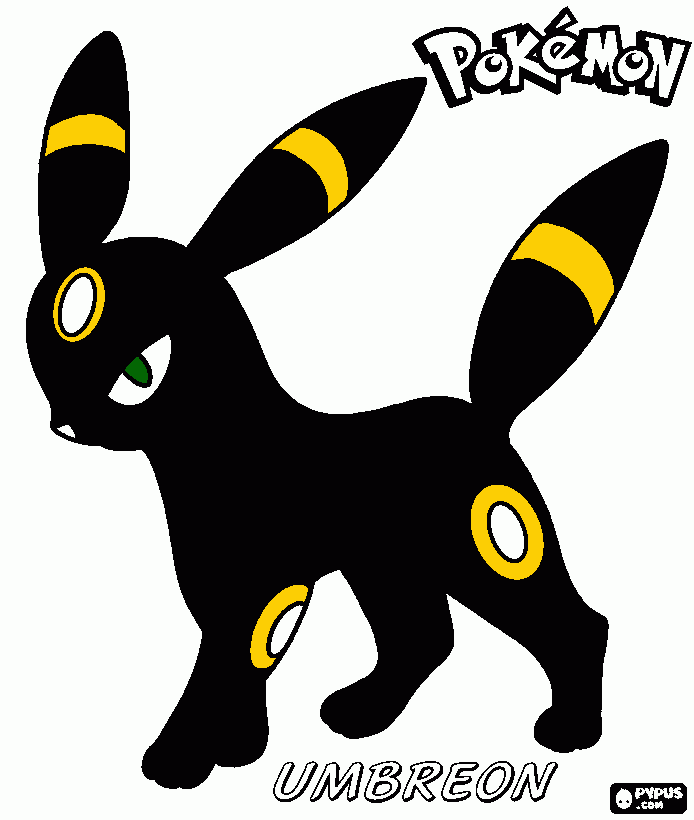 pokemon umbreon coloring page