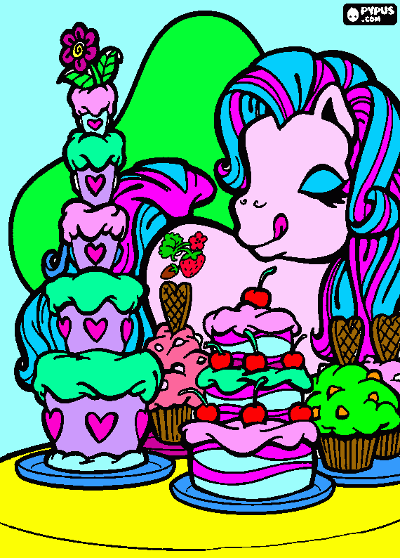 pony  coloring page