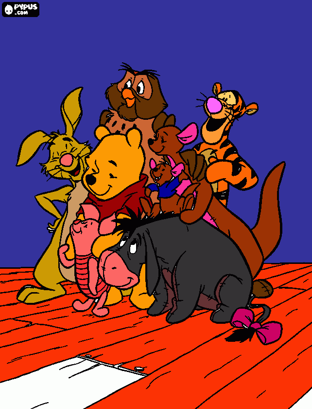 Pooh bear by Jenny coloring page