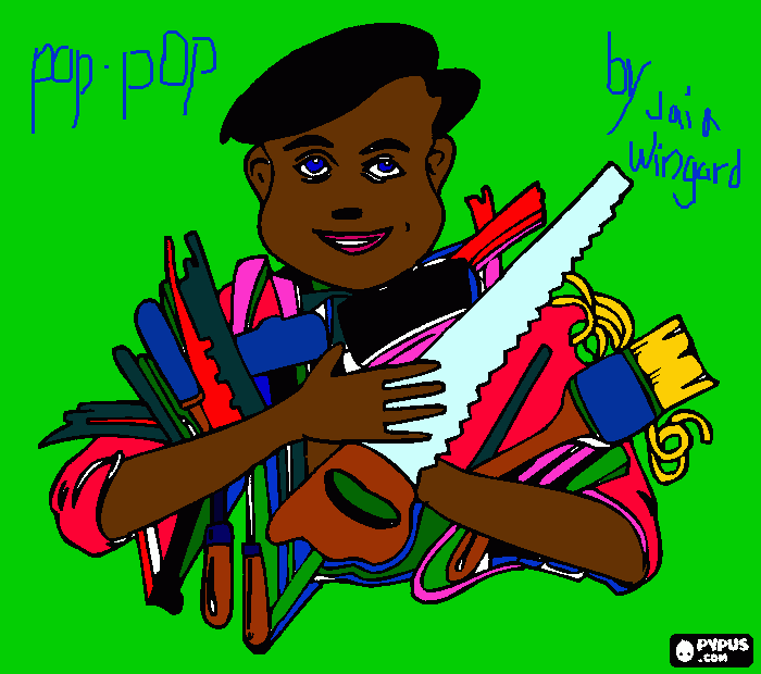 pop-pop coloring page