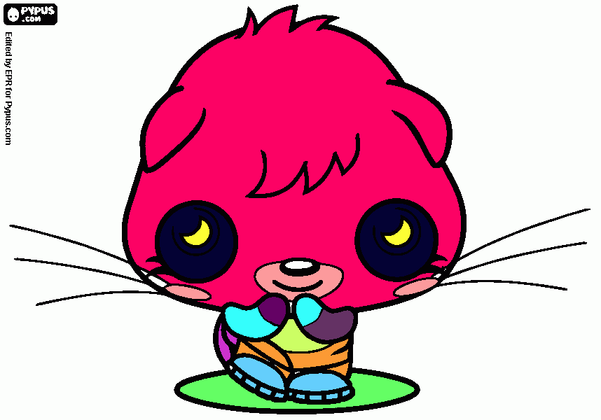 poppet:) coloring page