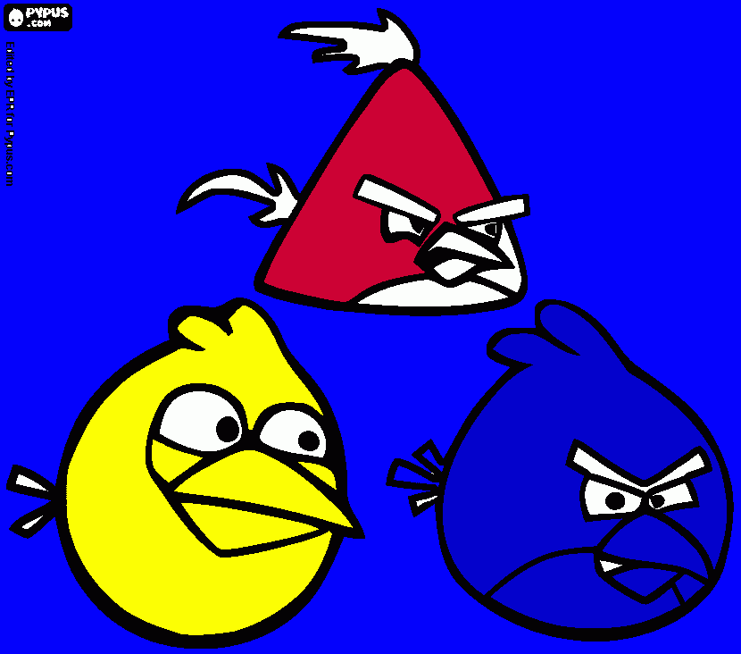 power birds coloring page