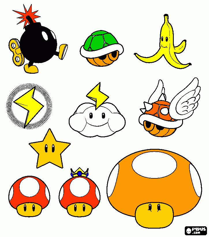 power time coloring page