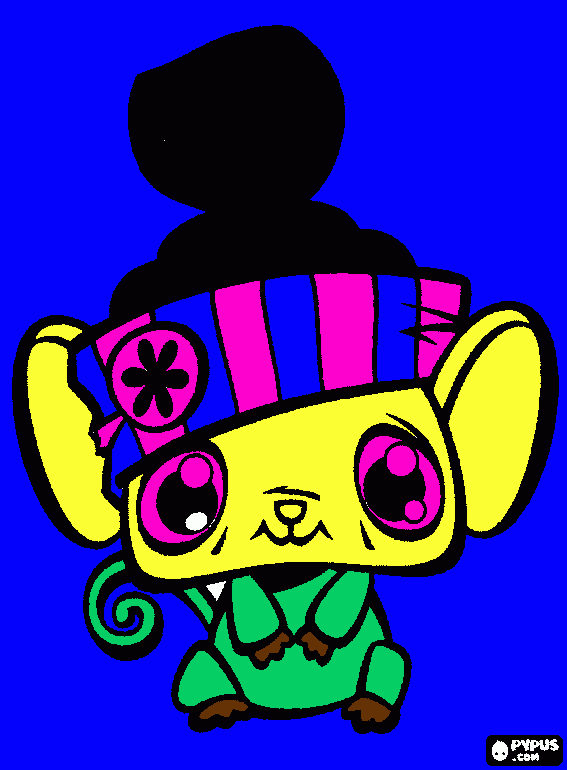 poyo goyang coloring page