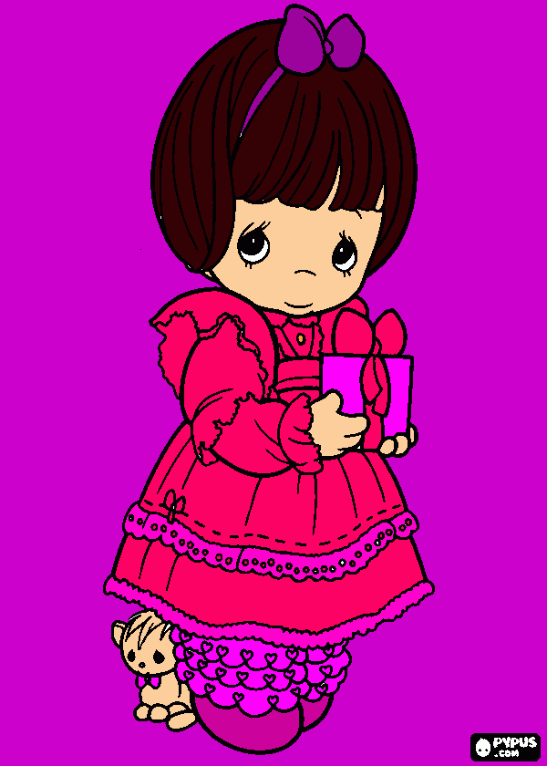 precous moments coloring page