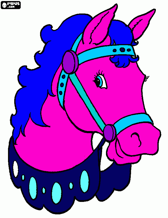 pretty horse coloring page