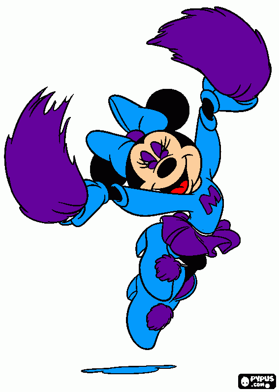 pretty minnie coloring page