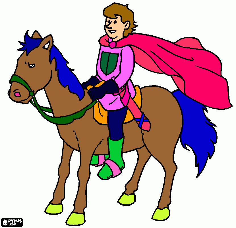 prince charming coloring page