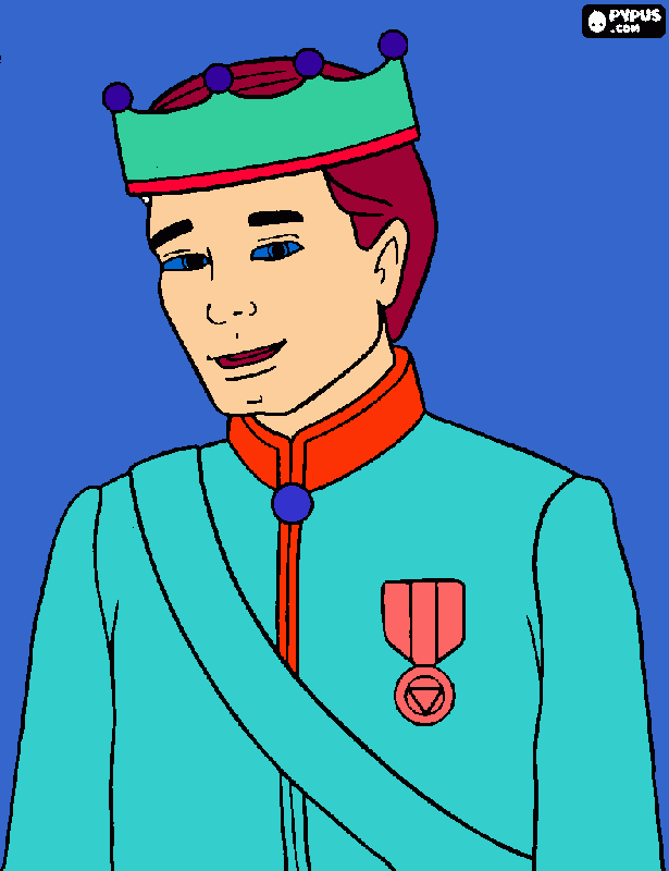 Prince Liam coloring page