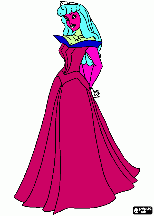 princesa coloring page