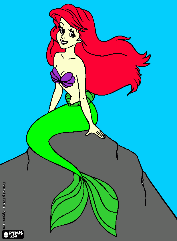 Princess Ariel coloring page