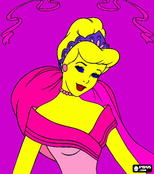 Princess aurora coloring page