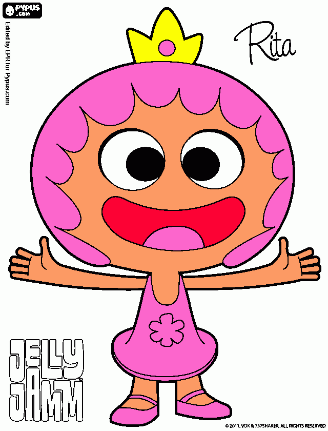 princess rita coloring page