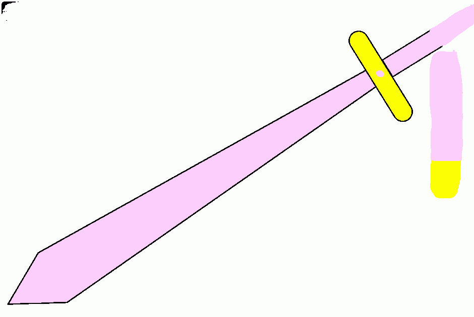 princess sword coloring page