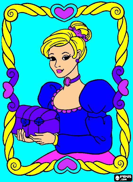 princess tiatiyana coloring page