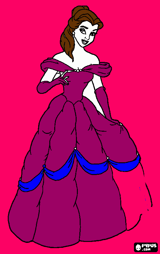 princessbella coloring page