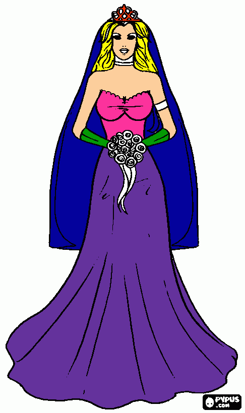 princezna coloring page