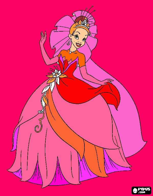 princwss teana coloring page