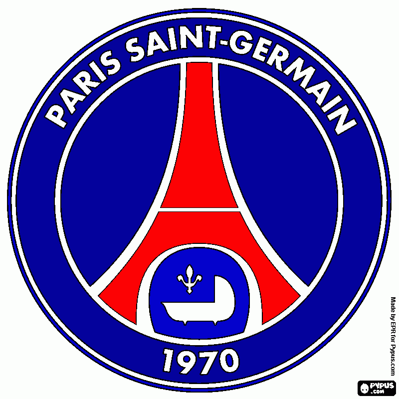 psg logo coloring page