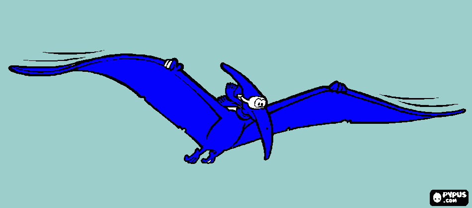 pterodactilo coloring page